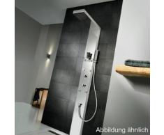 HSK Duschpaneel Lavida B: 210 H: 2200 T: 670 mm freihängende Regentraverse edelstahl poliert/Glasfront weiß 1900011-42