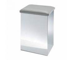 Decor Walther CASE HK 1 Wäschehocker mit Softclose Scharnier B: 320 H: 500 T: 320 mm Kunstleder grau 0506493