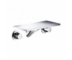 AXOR Massaud 3-Loch Waschtischarmatur für Wandmontage Ausladung: 167 mm 18112000