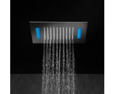 Herzbach Living Spa iX Regenbrause B: 300 T: 300, Deckeneinbau, mit LED-Beleuchtung, mit Fernbedienung edelstahl gebürstet 11.630300.2.09, EEK: A+. Diese Armatur enthält eingebaute LED-Lampen. A++ (LED), A+ (LED), A (LED). Die Lampen können in der...