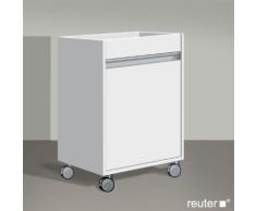 Duravit Ketho Rollcontainer B: 50 H: 67 T: 36 cm, 1 Tür Anschlag rechts Front weiß matt / Korpus weiß matt KT2530R1818