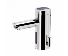 Conti+ lino L30 Komfort Waschtischarmatur mit IR-Sensor, drucklos, Solarbetrieb mit Ablaufgarnitur 120.129.11