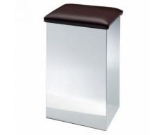 Decor Walther CASE HK 2 Wäschehocker mit Softclose Scharnier B: 320 H: 660 T: 320 mm Kunstleder dunkelbraun 0611890