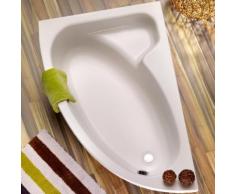 Ottofond Salinas Eck Badewanne weiß L: 150 B: 97 H: 39,5 cm Ausführung links, mit Wannenträger 980501+990107
