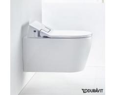 Duravit ME by Starck Wand-Tiefspül-WC mit SensoWash® Slim WC-Sitz, Set weiß mit WonderGliss 252859001+61100000, EEK: A+. Dieses Dusch- WC enthält eingebaute LED-Lampen. A++ (LED), A+ (LED), A (LED). Die Lampen können in dem Dusch- WC nicht ausgetauscht...