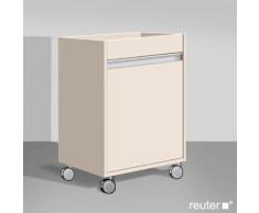 Duravit Ketho Rollcontainer B: 50 H: 67 T: 36 cm, 1 Tür, Anschlag links Front taupe / Korpus taupe KT2530L9191