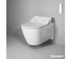 Duravit Starck 2 Wand-Tiefspül-WC mit SensoWash® Slim WC-Sitz, Set weiß 25335900+61100000, EEK: A+. Dieses Dusch- WC enthält eingebaute LED-Lampen. A++ (LED), A+ (LED), A (LED). Die Lampen können in dem Dusch- WC nicht ausgetauscht werden.