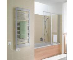 Kermi Credo-Uno-E Heizkörper, elektr. Betrieb B: 79 H: 177,7cm, glanzsilber, Elektro-Set L glanzsilber, B: 79 H: 177,7 cm, 1200 Watt, Elektro-Set FKS links UNE10180075WIWK