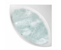 Villeroy & Boch Squaro Eck Badewanne mit Whirlpoolsystem L: 145 B: 145 cm weiß, mit Special CombiPool Invisible UIP145SQR3A2V01, EEK: A+