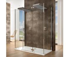 Hoesch CIELA for two Duschwand m. Kopfbrausen, Vorwandvers., B: 180 H: 213,1 T: 80 cm, Re. 4628318.101401