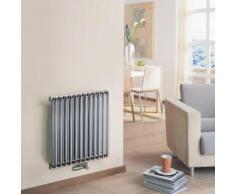 Kermi Decor-S Typ 21 Heizkörper B: 119,6 H: 60 cm, glanzsilber, Mittelanschluss glanzsilber, B: 119,6 H: 60 cm, 1284 Watt D0021060026WBXK