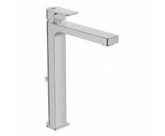 Ideal Standard Edge Einhebel-Waschtischarmatur mit verlängertem Sockel mit Ablaufgarnitur A7112AA