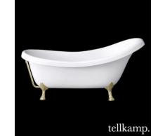Tellkamp Nostalgia freistehende Oval Badewanne L: 175 B: 82,5 H: 39,5 cm Löwenfuß messing 0100-061-01-C/ME