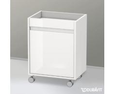 Duravit Ketho Rollcontainer B: 50 H: 67 T: 36 cm, 1 Tür, Anschlag links Front weiß hochglanz / Korpus weiß hochglanz KT2530L2222