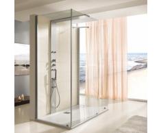 Hoesch THASOS Duschwand mit Duschsäule, Vorwandversion, B: 140 H: 210 T: 80 cm, Links 9429024.101401
