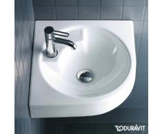 Duravit Architec Eck-Waschtisch B: 63,5 T: 54 cm weiß, mit WonderGliss, mit 1 Hahnloch 04484500001