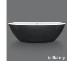 Tellkamp Space freistehende Oval Badewanne L: 190 B: 94 H: 60 cm schwarz/weiß 0100-088-06BW