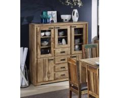 Palisander Möbel Highboard Sheesham Massivholz NATURE BROWN #859