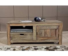 Sheesham Massivholz Lowboard Palisander Möbel NATURE GREY #0116