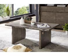 Couchtisch Akazie 120x60x45 Akazie grau lackiert LIVE EDGE #427