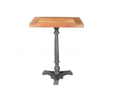1920s ORIGINAL Tisch #107 60x60cm Teak und Eisen