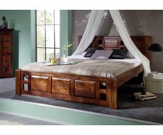 Kolonialstil Bett 140x200 Akazie massiv Möbel CLASSIC OXFORD #251