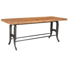 1920s ORIGINAL Esstisch 240x100 #124 Teak und Eisen