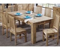 Palisander Möbel Esstisch 180x100 Sheesham Holz massiv NATURE BROWN #825