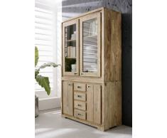 Sheesham Möbel Highboard Palisander Holz massiv NATURE BROWN #858