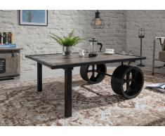 Couchtisch Mango 110x80x43 grau lackiert Railway #233