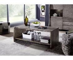 Couchtisch 120x60x45 Akazie grau lackiert LIVE EDGE #430