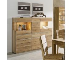 OSLO Highboard #343 Wildeiche massiv geölt