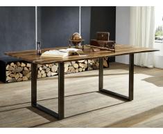 Baumtisch Sheesham 200x100x78 noble unique lackiert Plattenstärke 2,5cm SYDNEY #0104