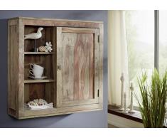 Palisander Möbel Hängeregal Sheesham Massivholz NATURE GREY #0119