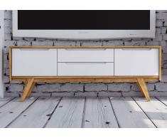 Kommode Wildeiche 160x48x59 natur geölt / weiß ORIGINAL RETRO #04