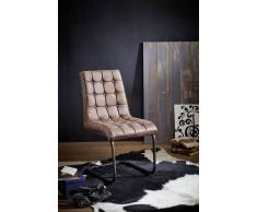 BLACK LABEL Freischwinger Echtleder #102 Cognac