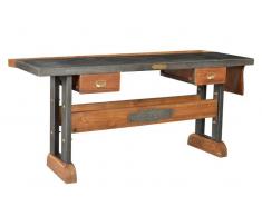1920s ORIGINAL Konsolentisch #131 Teak und Eisen