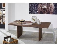 Couchtisch Akazie 120x60x45 braun lackiert LIVE EDGE #007