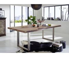 Baumtisch Akazie 150x100x78 Natural Stone lackiert FREEFORM #141