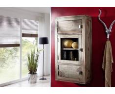 Sheesham Holz massiv Hängeregal Palisander Möbel NATURE GREY #0120