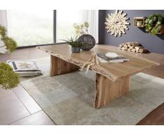 Couchtisch Akazie 150x70x45 natur lackiert LIVE EDGE #306
