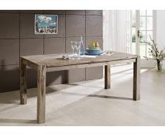Sheesham Möbel Esstisch 140x90 Palisander Holz massiv NATURE GREY #503
