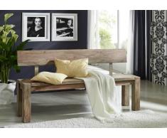 Palisander Massivholz Bank 200x35 Sheesham Möbel NATURE GREY #703