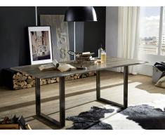 Baumtisch Sheesham 200x100x78 smoked oak lackiert Plattenstärke 2,5cm SYDNEY #0105