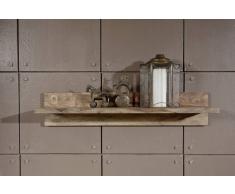 Sheesham Möbel Wandregal Palisander Holz massiv NATURE GREY #0108