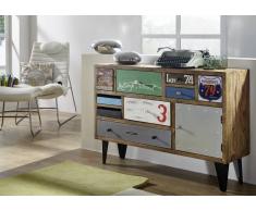 LIVERPOOL Sideboard #27, Eisen u. Sheesham