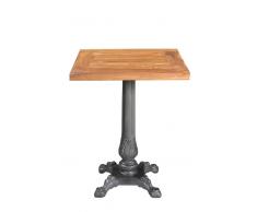 1920s ORIGINAL Tisch #108 60x60cm Teak und Eisen