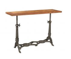 1920s ORIGINAL Konsolentisch #111 Teak und Eisen