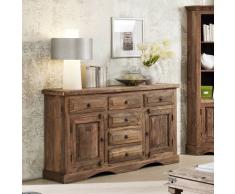 Sideboard Sheesham 150x40x90 grau geölt LEEDS #11