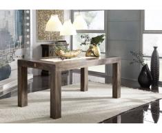 Esstisch Sheesham 140x90x76 grau lackiert METRO POLIS #169